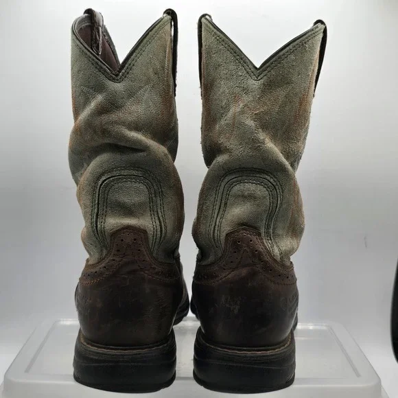 Ariat Work Boots Womens Size 10 Brown Leather Western Safety Toe 10015405 - Picture 3 of 13